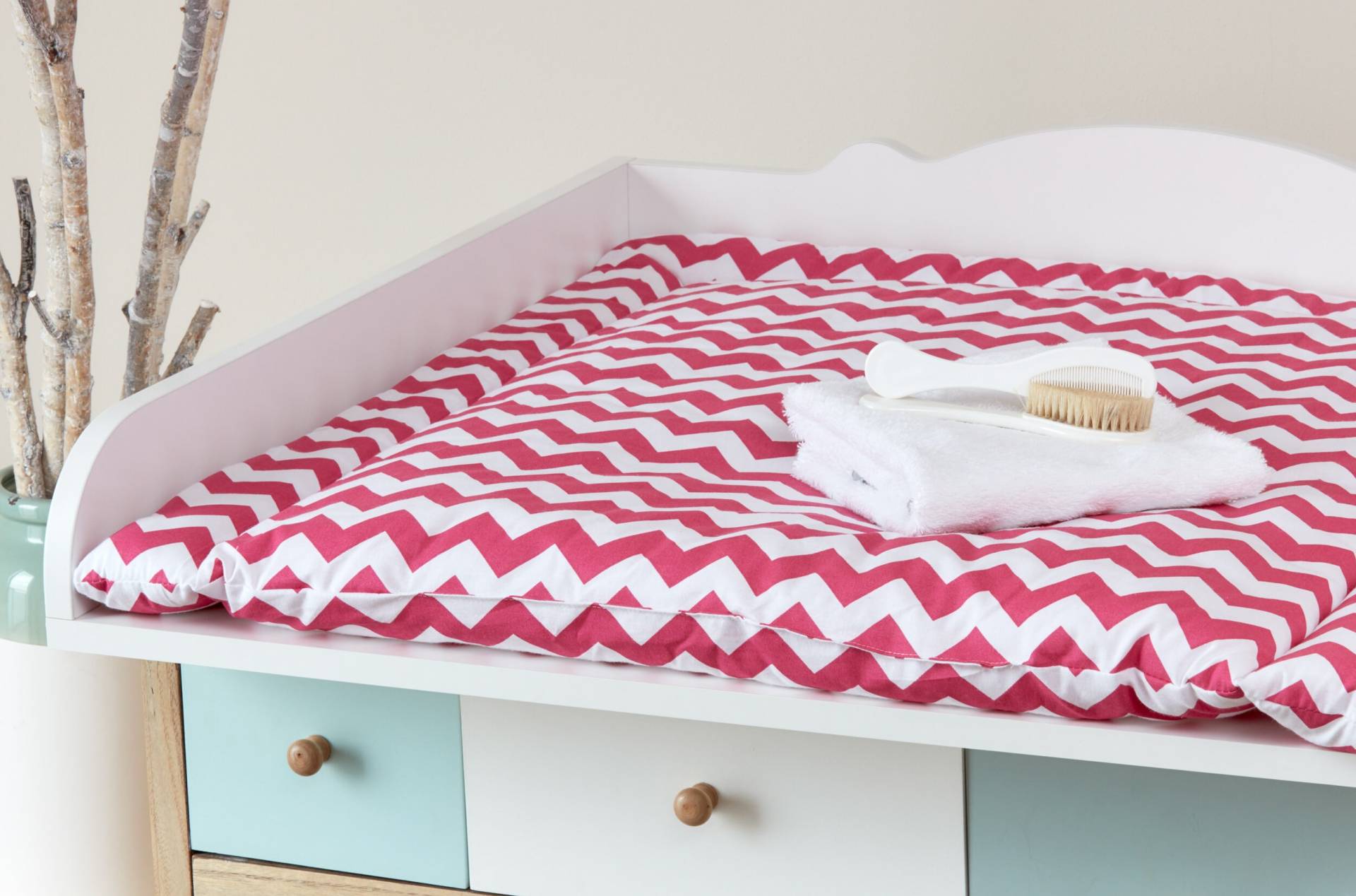 Kraftkids Wickelauflage Chevron Magenta 75x70 cm | Bxt, 60x70 78x78 85x75 | Bxt Kraftkids Wickelauflage Chevron Magenta 75x70 cm | Bxt, 60x70 78x78 85x75 | Bxt von Etsy - KraftKidsShop