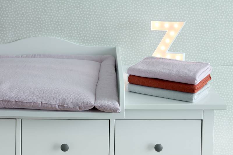 Kraftkids Wickelauflage Doppelkrepp Rosa 75x70 cm | Bxt, 60x70 78x78 85x75 | Bxt von Etsy - KraftKidsShop