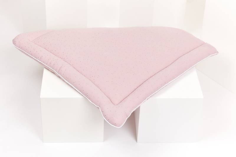 Kraftkids Wickelauflage Musselin Goldene Punkte Auf Rosa 75x70 cm | Bxt, 60x70 78x78 85x75 | Bxt von Etsy - KraftKidsShop