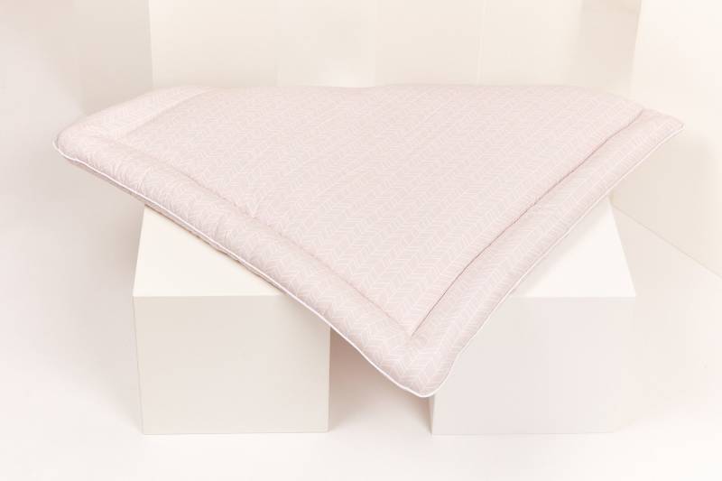 Kraftkids Wickelauflage Weiße Feder Muster Auf Rosa 75x70 cm | Bxt, 60x70 78x78 85x75 | Bxt von Etsy - KraftKidsShop