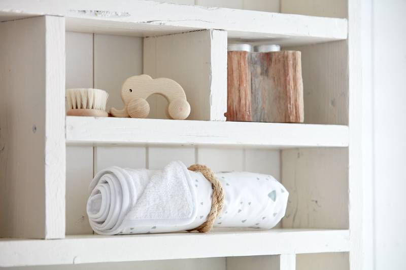 Kraftkids Wickelunterlage Abgerundete Dreiecke Grau von Etsy - KraftKidsShop