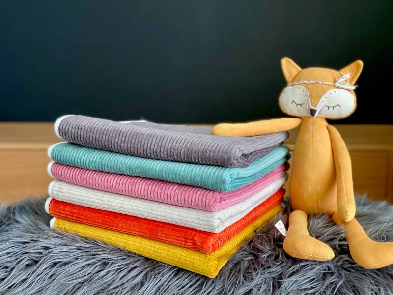 Kraftkids Wickelunterlage Cord Breitcord Grau von Etsy - KraftKidsShop