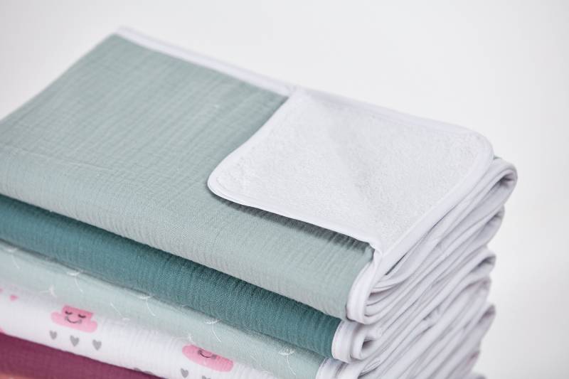 Kraftkids Wickelunterlage Musselin Mint von Etsy - KraftKidsShop