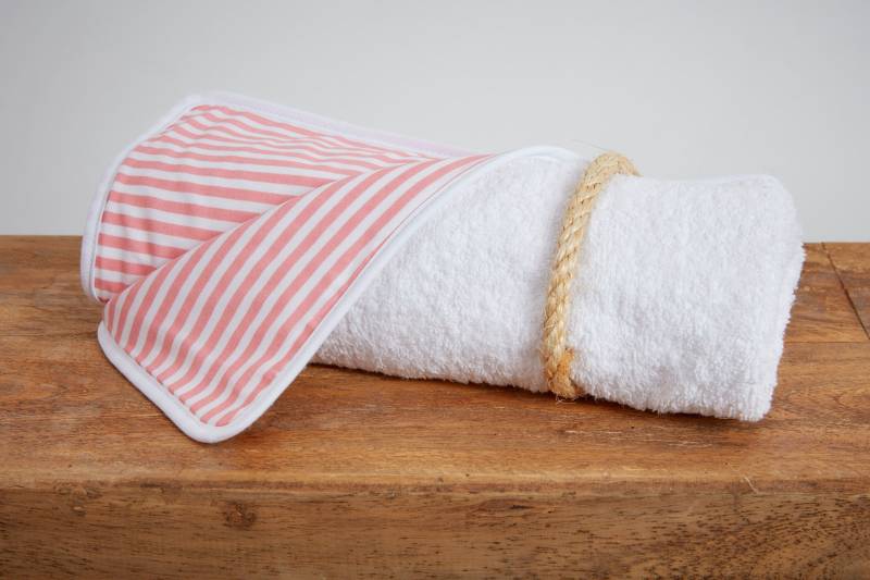 Kraftkids Wickelunterlage Streifen Rosa von Etsy - KraftKidsShop