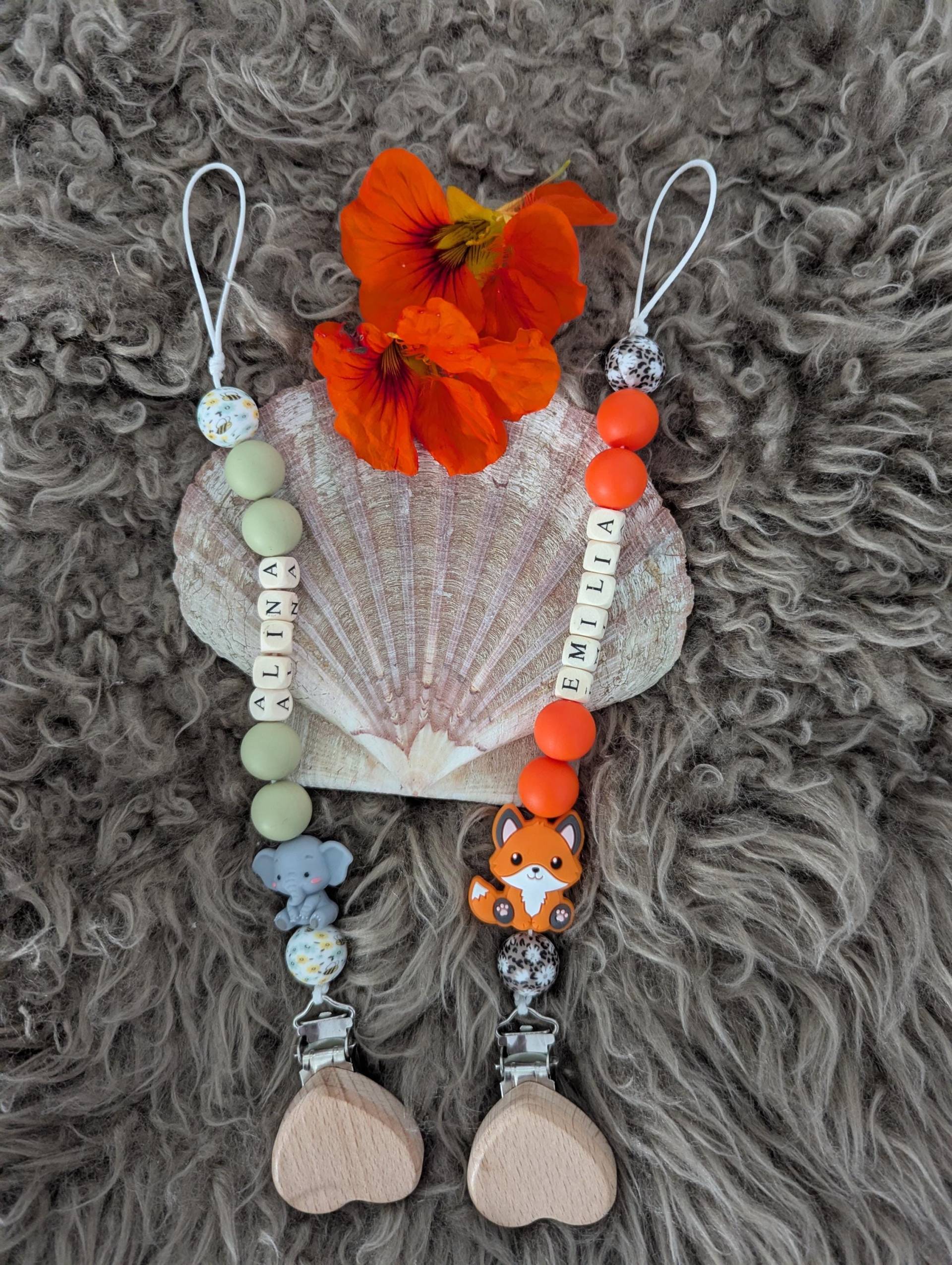 Schnullerkette Personalisiert Mit Namen von Etsy - KreativeZauberkiste