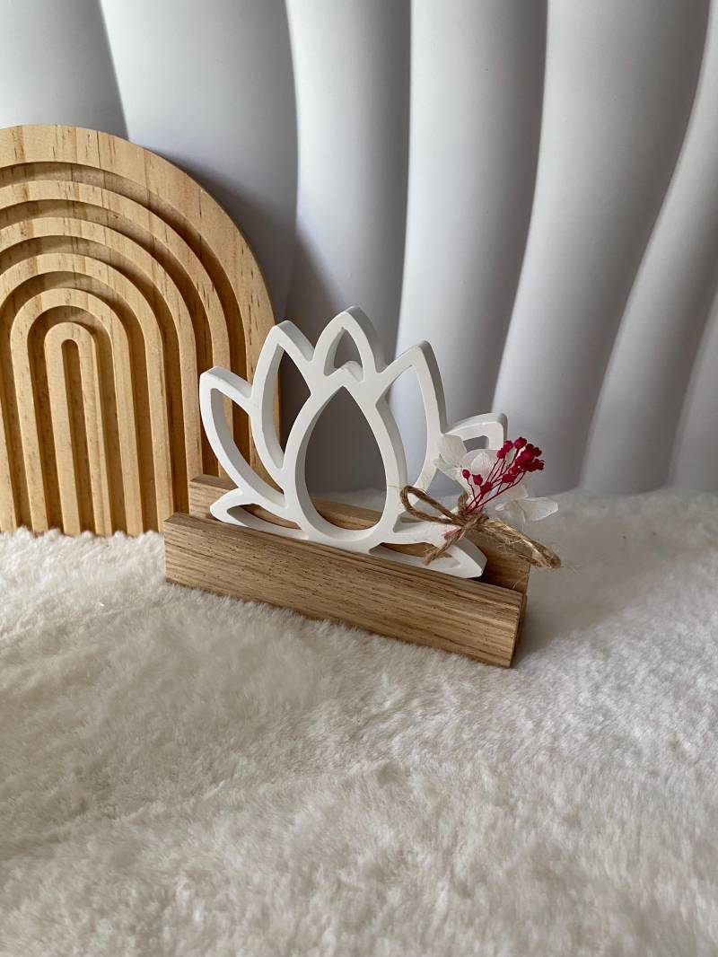 Lotusblüte Raysin -Yoga Geschenkset - Dekoration Boho Geburtstagsgeschenk Yogalehrerin Deko Aufsteller von Etsy - Kreativewerkstatt2