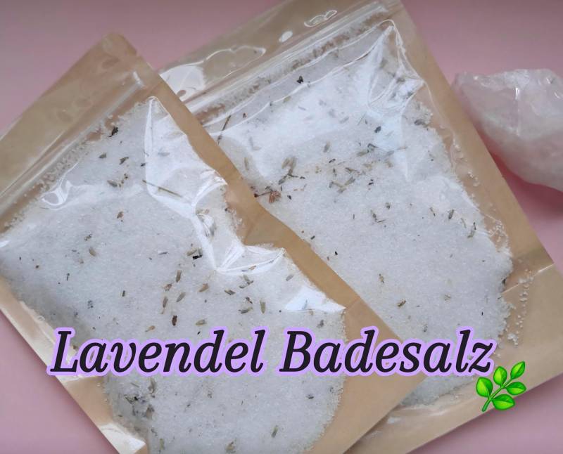 Lavendel Badesalz, Entspannung, Naturkosmetik, Geschenk, Clean Beauty, #no Stress von Etsy - Krimsalabim