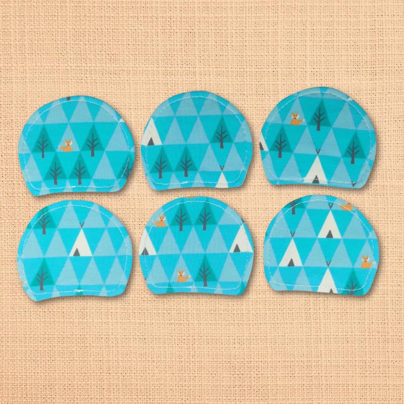 Kosmetikpads 6Er Set - Bio Baumwolle Bunt Waschbar Öko "Fuchs Im Wald" von Etsy - Kristallnadel