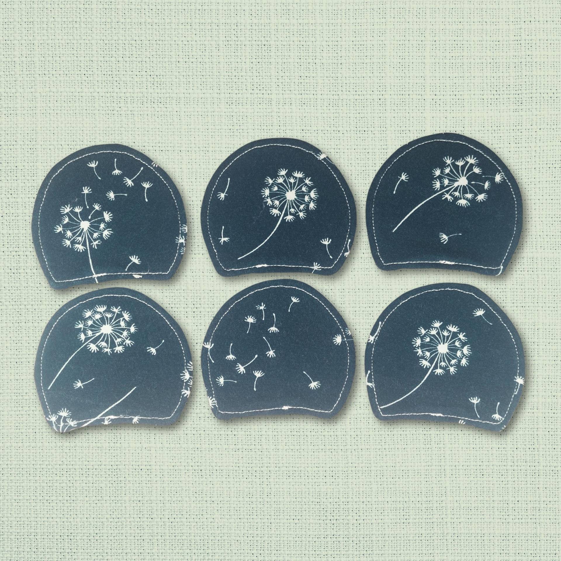 Kosmetikpads 6Er Set - Bio Baumwolle Bunt Waschbar Öko "Pusteblumen" von Etsy - Kristallnadel