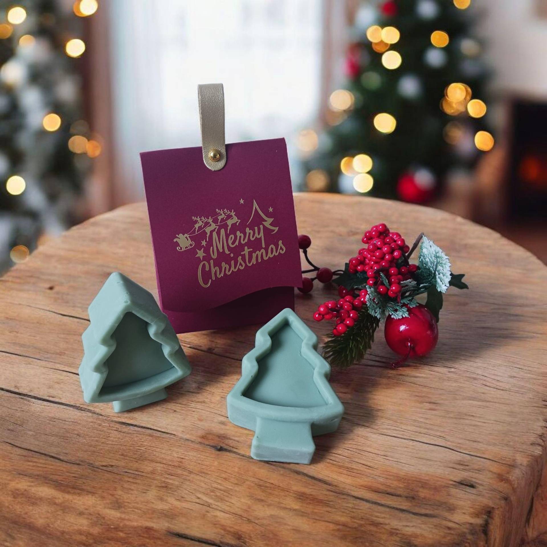 Tannenbaum Seife in Geschenkbox, Dusch Und Handseife, Handgemacht, Palmölfrei Vegan, Geschenk von Etsy - KristinsSeifentraum