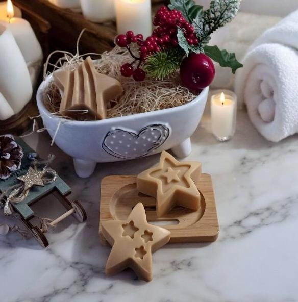 Zimtäpfelchen Stern Dusch Und Handseife, Handgemacht, Palmölfrei Vegan, Geschenk Zimtäpfelchen Stern Dusch Und Handseife, Handgemacht, Palmölfrei Vegan, Geschenk von Etsy - KristinsSeifentraum