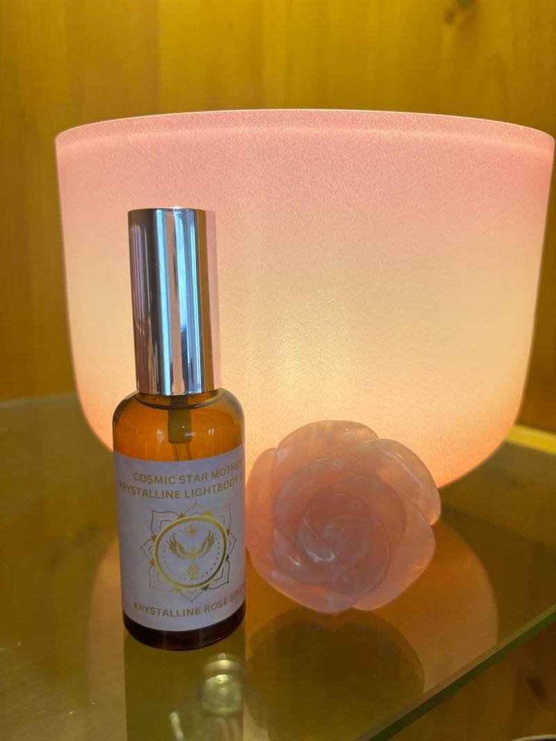 Krystalline Rose Spiral Spray Lightbody Elixir Spray, Crystal Essence Divine Energy Recalibration Reset von Etsy - CosmicStarMother222