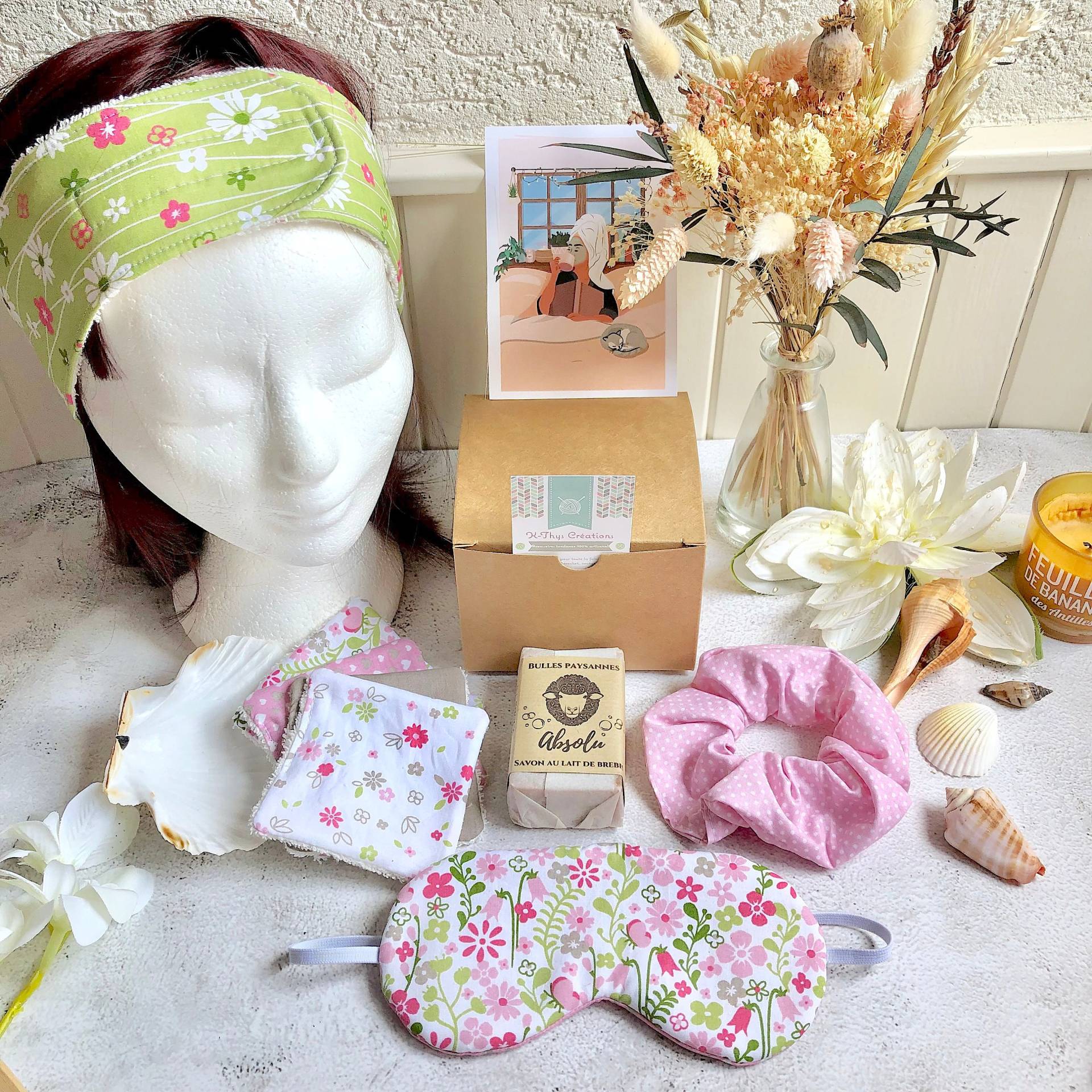 Beauty-Entspannungs-Entdeckungsbox - M-Format, 4 Produkte Scrunchie, Tücher, Behandlungsstirnband, Nachtmaske, Spa Beauty-Entspannungs-Entdeckungsbox - M-Format, 4 Produkte Scrunchie, Tücher, Behandlungsstirnband, Nachtmaske, Spa von Etsy - KthysCreations