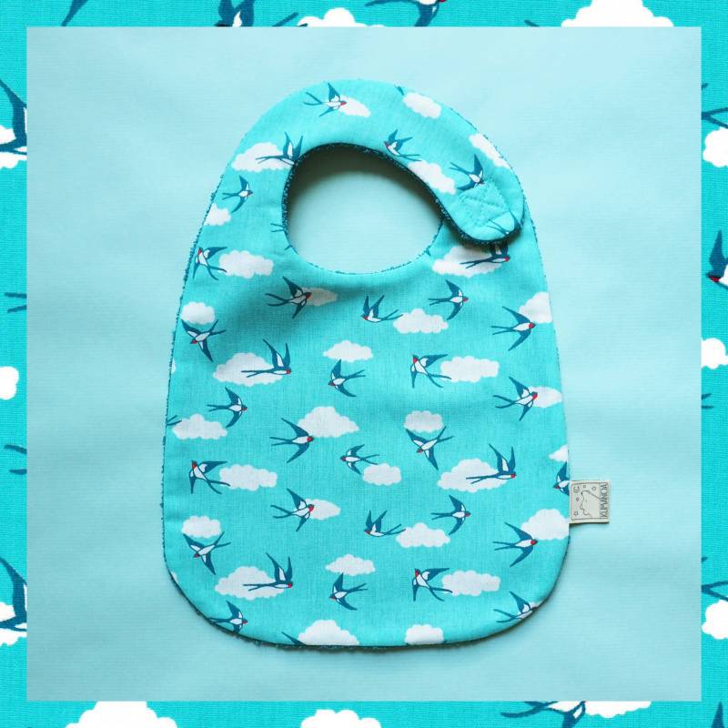 Schwalbenlätzchen, Türkis Oder Grau, Klettlätzchen, Geburtsgeschenk von Etsy - Kumanoa