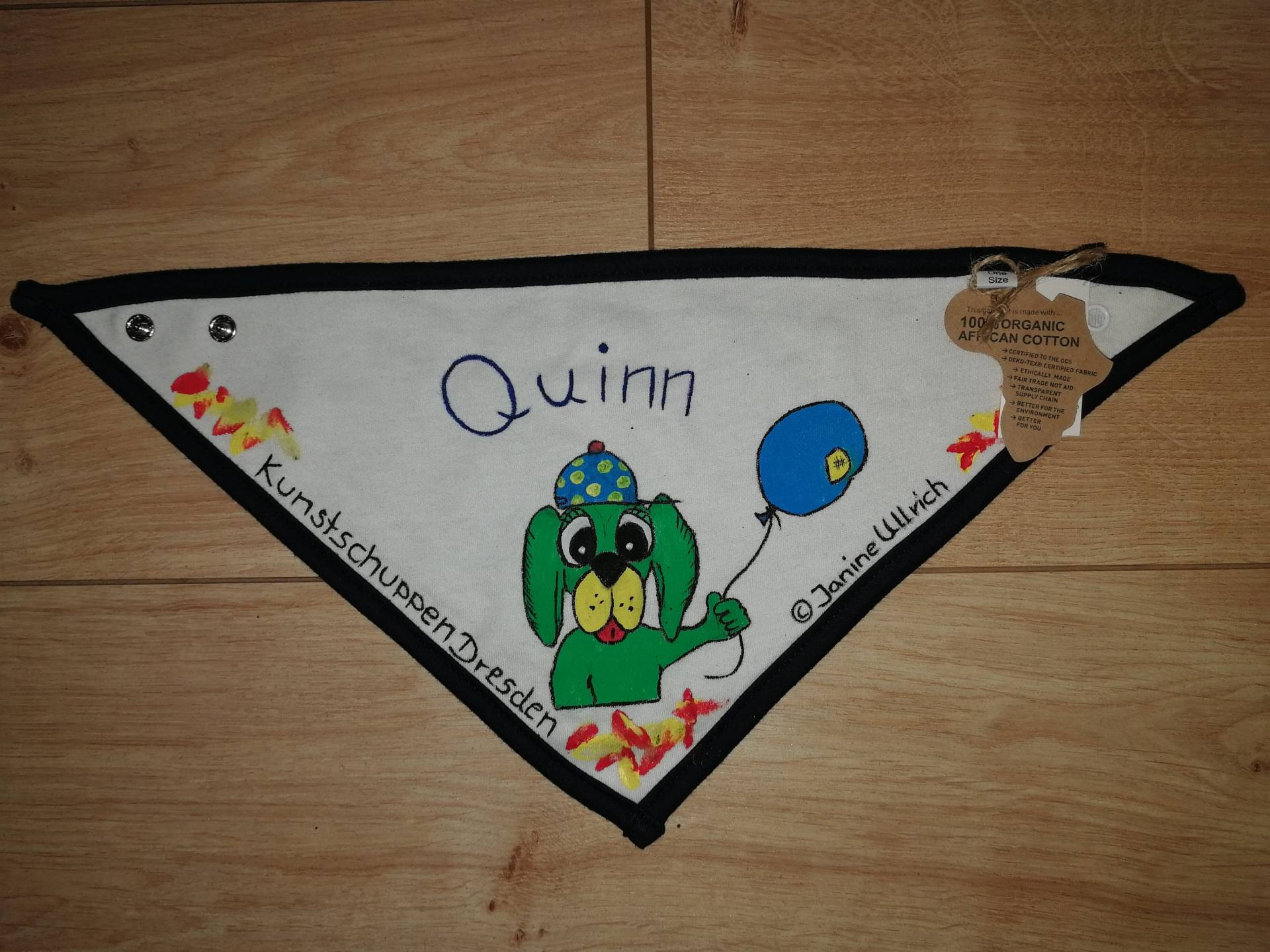 Halstuch - Hund & Ballon- Handgemalte Motive Onesize Verschiedene Farben Individualisierbar Unikat Bandana Bib Halstuch - Hund & Ballon- Handgemalte Motive Onesize Verschiedene Farben Individualisierbar Unikat Bandana Bib von Etsy - Kunstschuppen