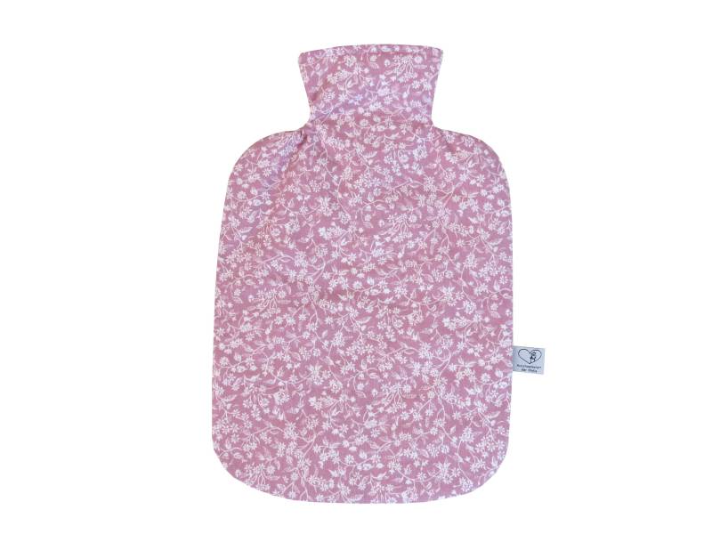 Wärmflasche Altrosa Blumen Wärmflaschenbezug von Etsy - KunstwerkstattWolle