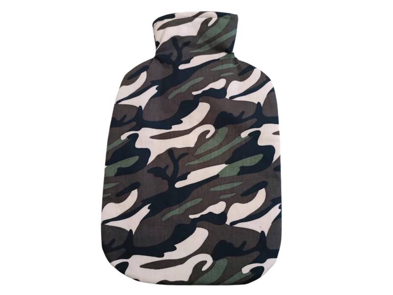 Wärmflasche Camouflage Mit Namen Wärmflaschenbezug von Etsy - KunstwerkstattWolle