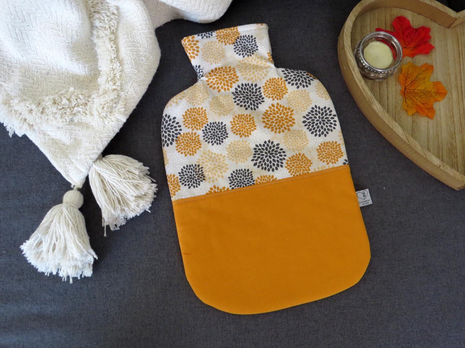 Wärmflasche Orange Weiß Wärmflaschenbezug Wärmflasche Orange Weiß Wärmflaschenbezug von Etsy - KunstwerkstattWolle