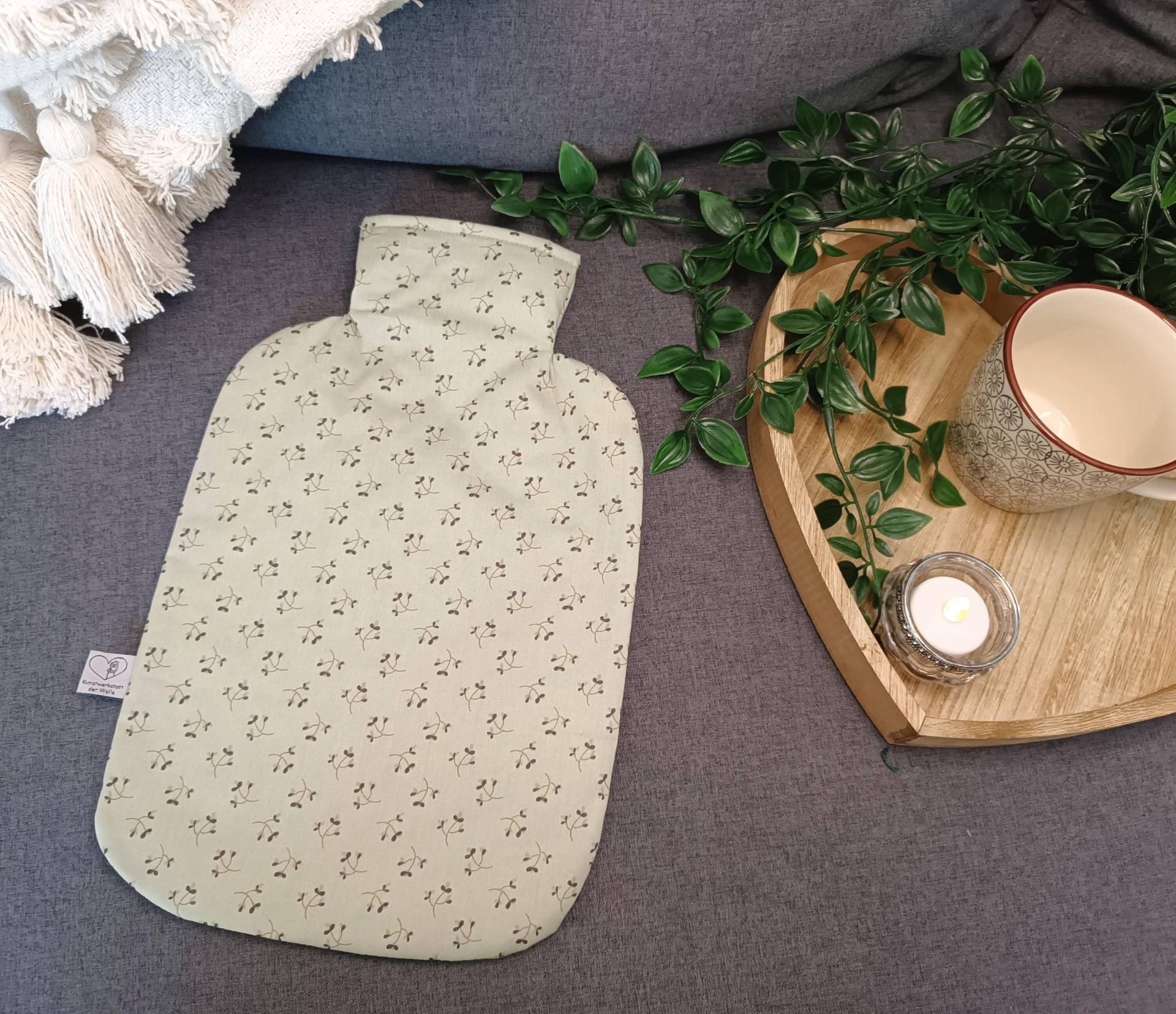 Wärmflasche Salbei Grün Wärmflaschenbezug Wärmflasche Salbei Grün Wärmflaschenbezug von Etsy - KunstwerkstattWolle