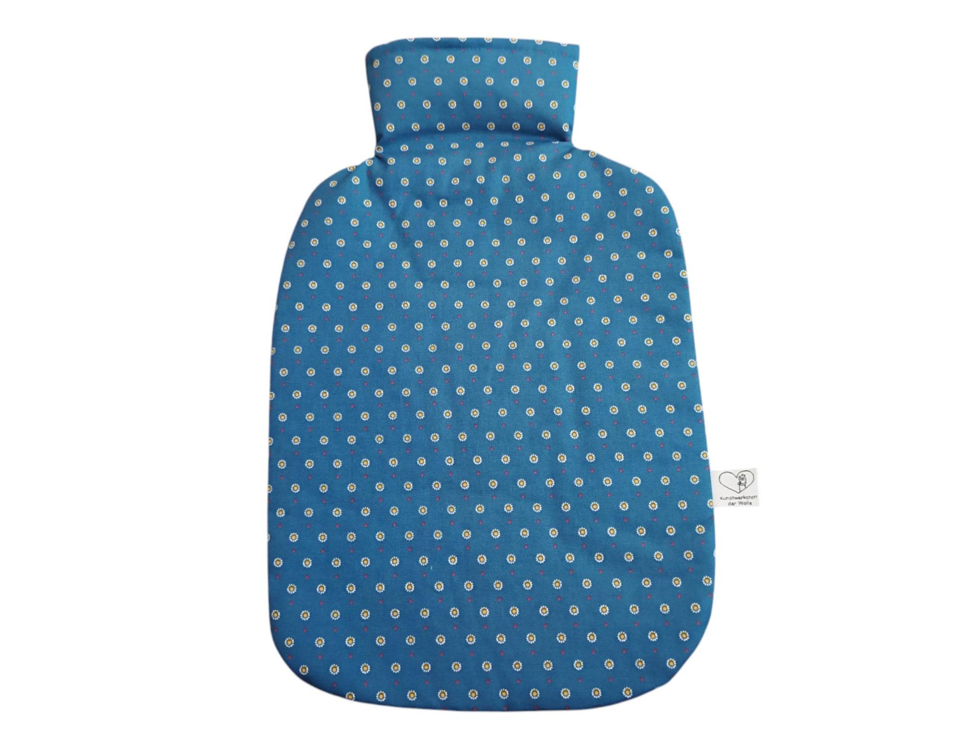 Wärmflaschenbezug Mini Margariten Blau 2L Wärmflaschenbezug Mini Margariten Blau 2L von Etsy - KunstwerkstattWolle