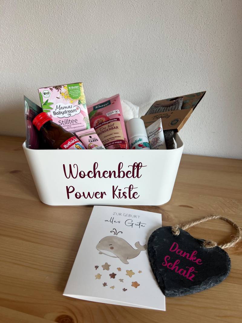 Wochenbett Geschenkbox Personalisiert Präsentkorb Für Mama & Baby Geschenk Zur Geburt Erstausstattung Stillzeit Auszeit von Etsy - Kunzkreativ
