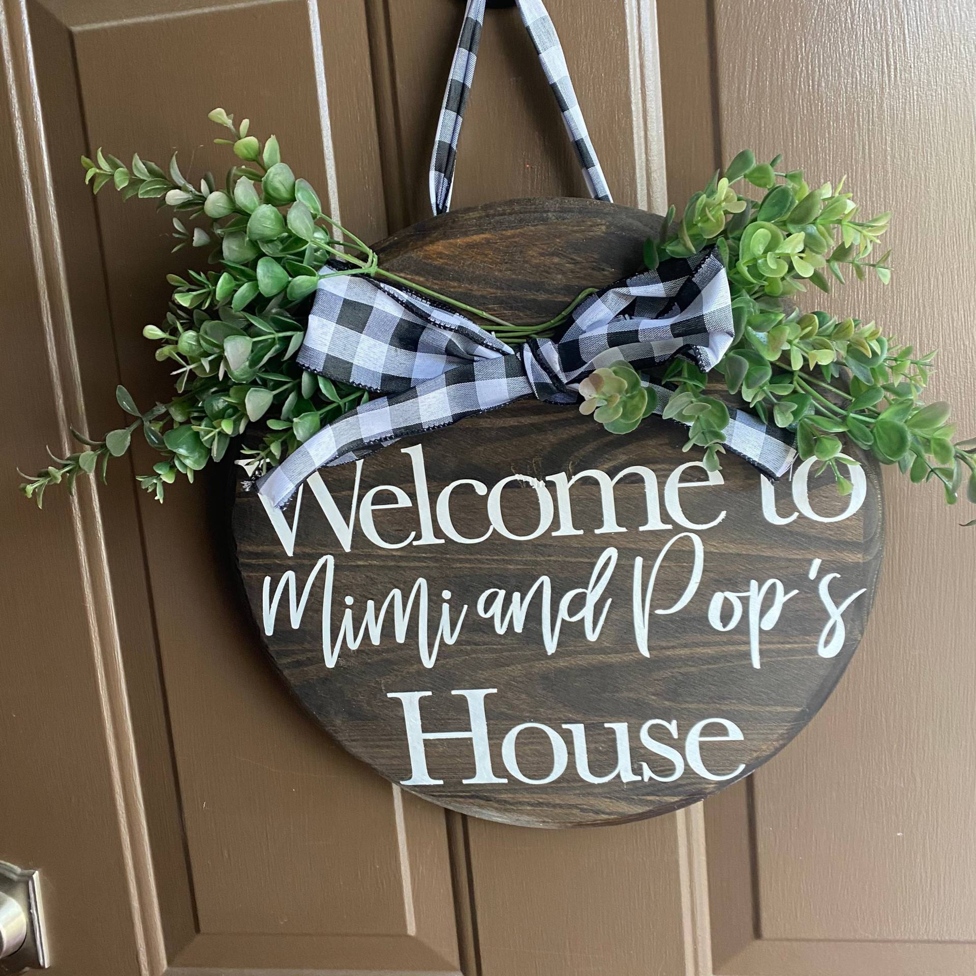 Willkommen Bei Mimi Und Pops Hausschild, Haus, Oma Opas Rundes Holzschild, Holzschild Willkommen Bei Mimi Und Pops Hausschild, Haus, Oma Opas Rundes Holzschild, Holzschild von Etsy - KurensKustoms