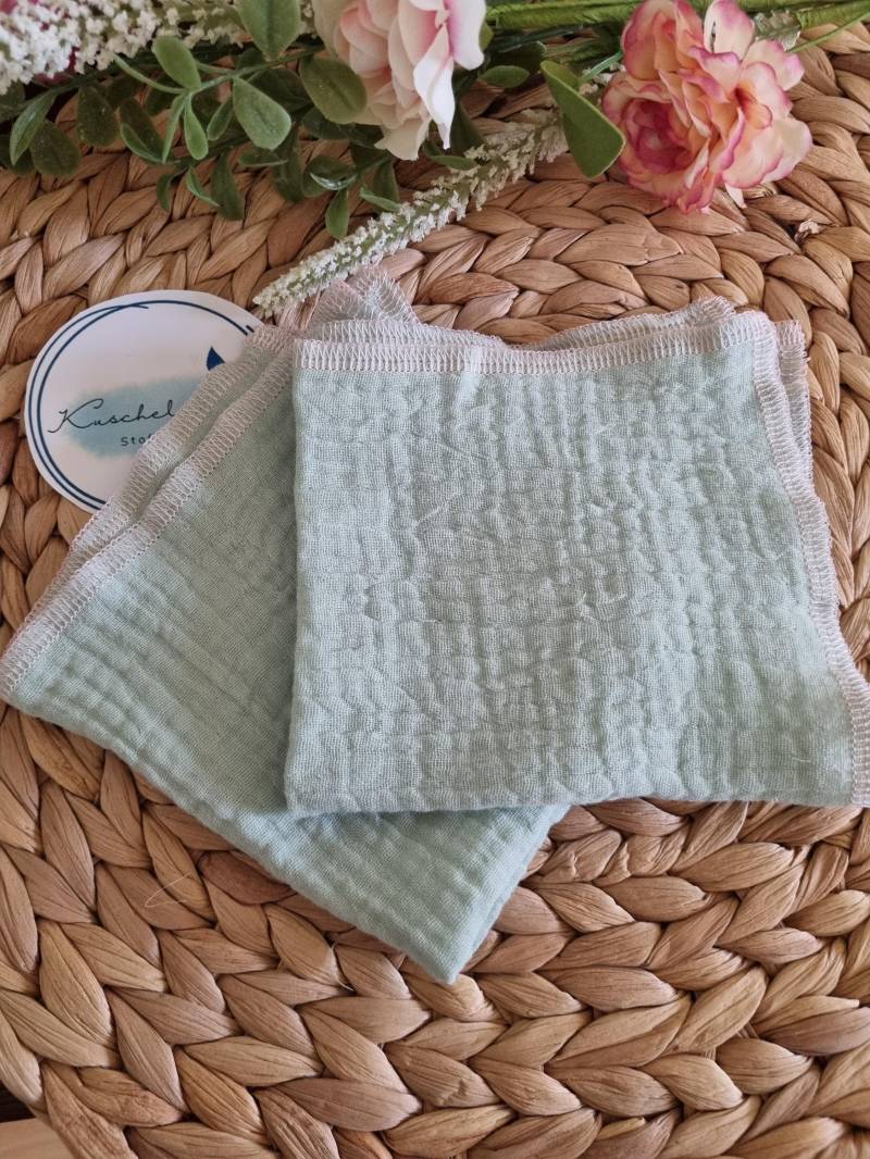 Handkerchief Mint Fabric Soft Washable Stylish Ecofriendly Sustainable Reusable Musselin von Etsy - Kuschelschals