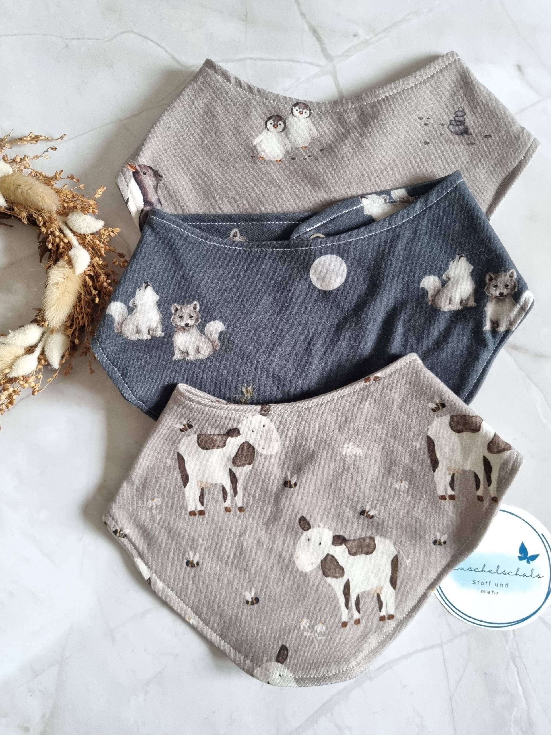 Organic Cotton Baby Scarf Jersey Bandana Set | Burp Cloth Set Soft & Washable Newborn Last Minute Gift Babyshower Organic Cotton Baby Scarf Jersey Bandana Set | Burp Cloth Set Soft & Washable Newborn Last Minute Gift Babyshower von Etsy - Kuschelschals