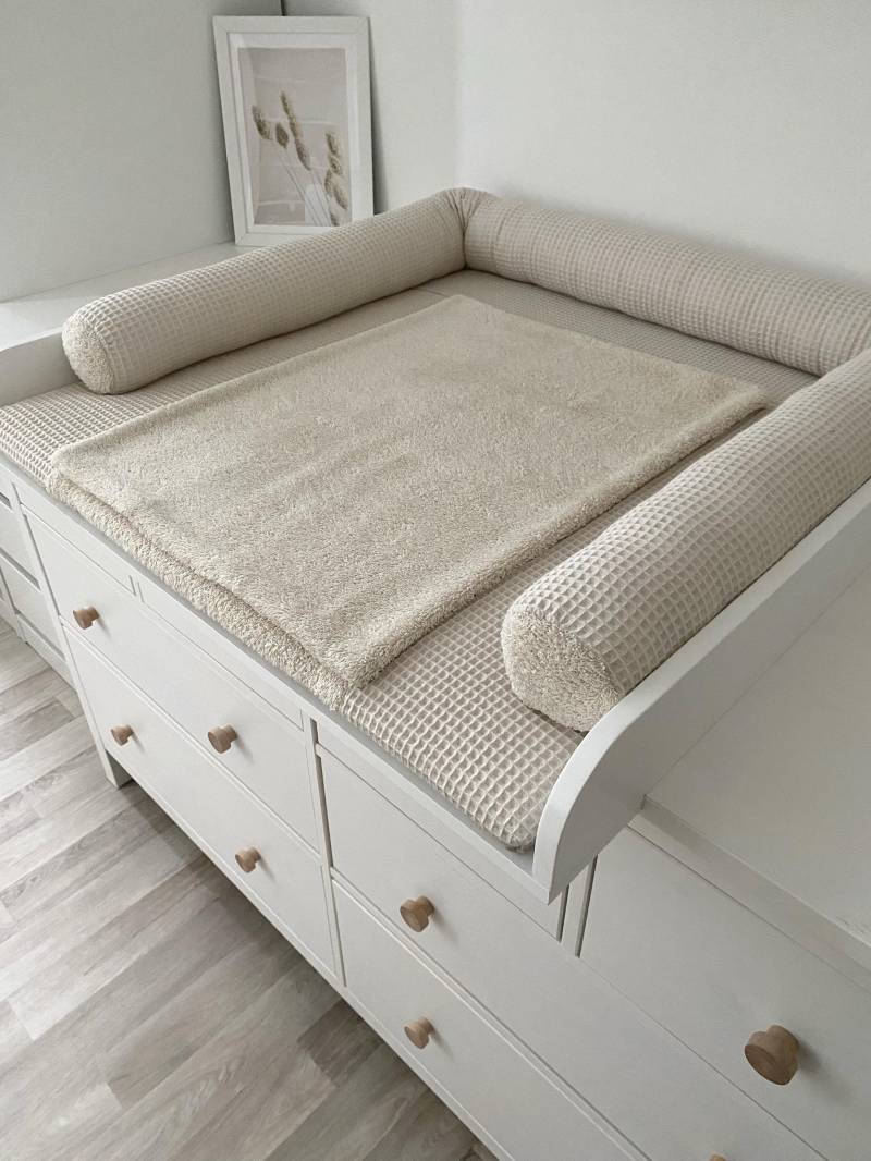 Wickelauflage Mit Wasserdichter Matratze Und Abnehmbaren Bezug Hellbeige von Etsy - Kuschelwelten