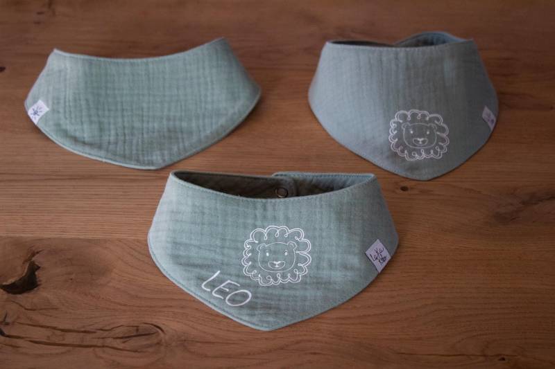 Baby Spucktuch Aus Musselin Personalisierbar - Salbei von Etsy - LAKAKIKO