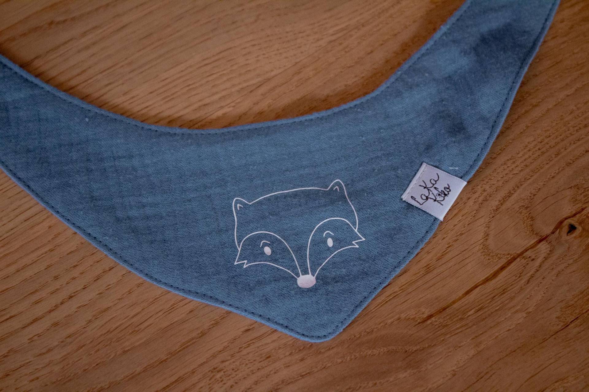 Babyhalstuch Mit Fuchs Und/Oder Name Personalisieren - Jeansblau Babyhalstuch Mit Fuchs Und/Oder Name Personalisieren - Jeansblau von Etsy - LAKAKIKO