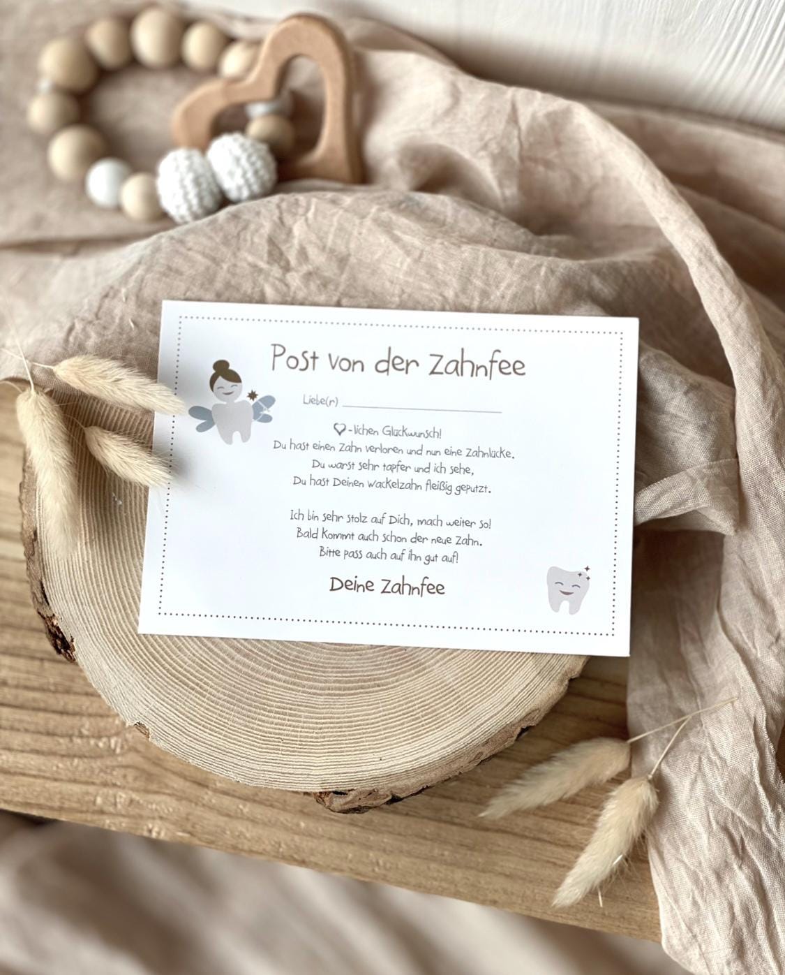 Post Von Der Zahnfee, Postkarte, Karte Zum Ausfüllen, Milchzähne von Etsy - LAMANImanufaktur