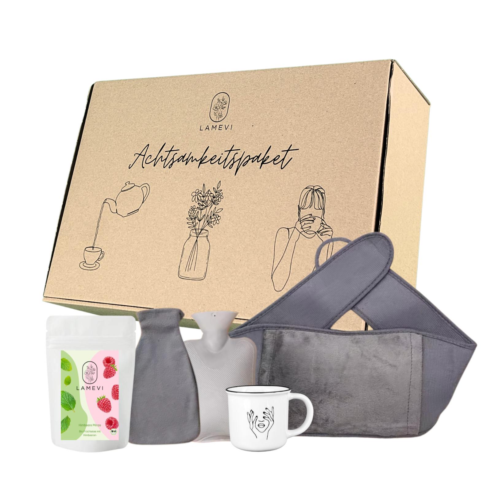 Achtsamkeit Geschenkbox - Bio Tee, Wärmflasche Gürtel, Motiv Tasse Ca. 200Ml Für Entspannung Und Wohlbefinden, Geschenk Sie Achtsamkeit Geschenkbox - Bio Tee, Wärmflasche Gürtel, Motiv Tasse Ca. 200Ml Für Entspannung Und Wohlbefinden, Geschenk Sie von Etsy - LAMEVI