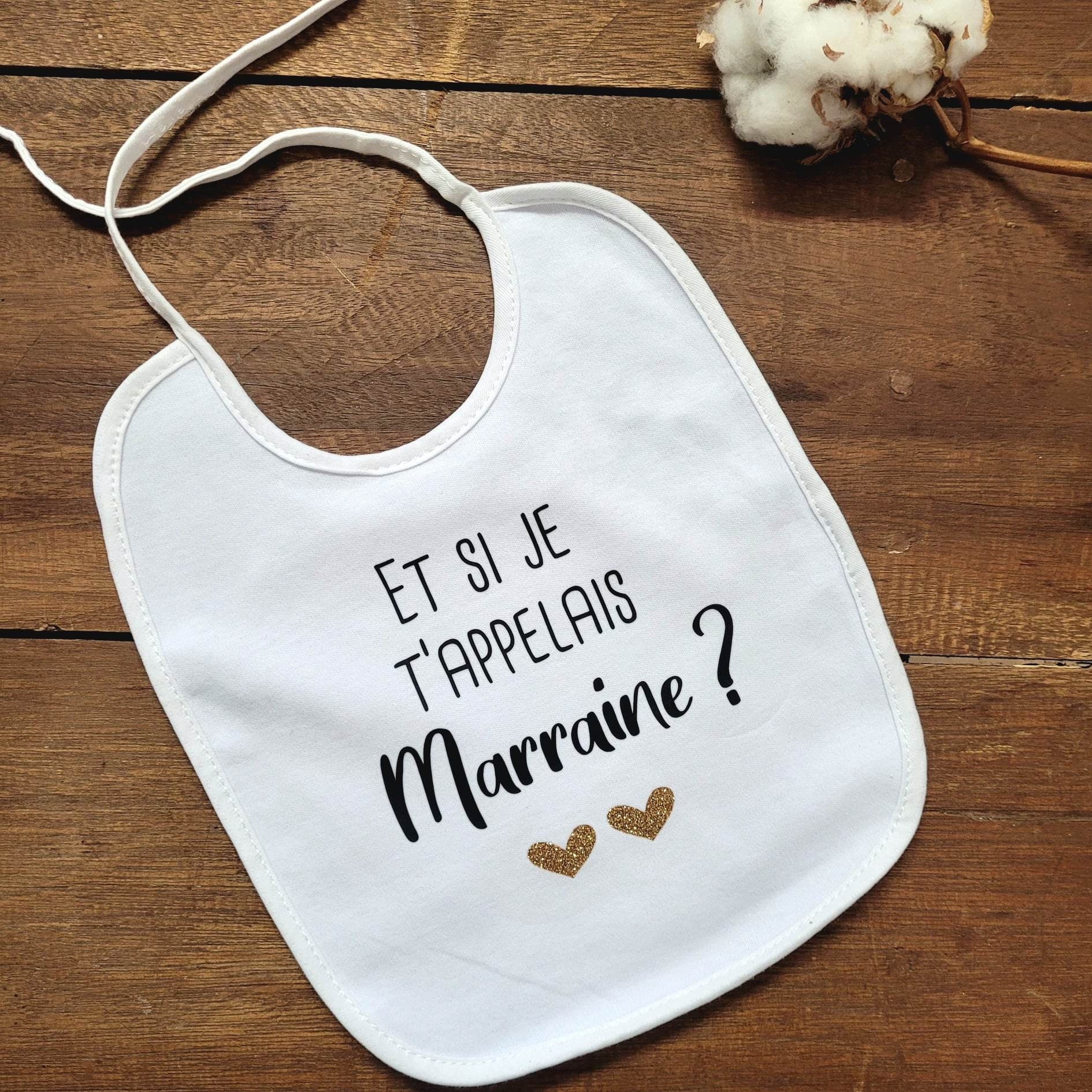 Personalisiertes Lätzchen - Willst Du Meine Patin/Mein Pate Sein? von Etsy - LATELIER0851