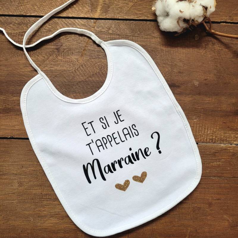 Personalisiertes Lätzchen - Willst Du Meine Patin/Mein Pate Sein? von Etsy - LATELIER0851
