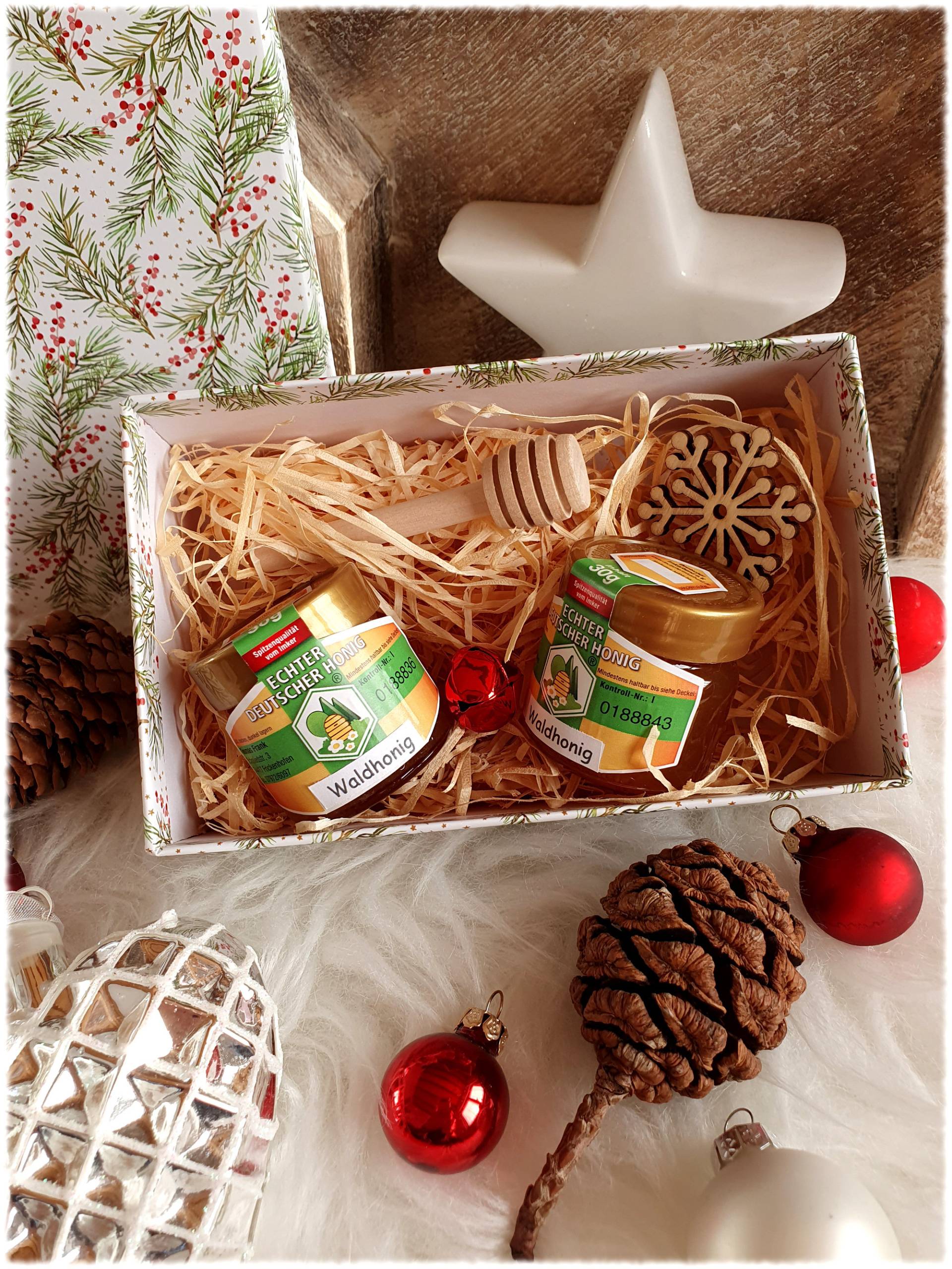 Kleines Weihnachtsgeschenk, Wichtelgeschenk, Weihnachten Honig Geschenk-Set, Adventskalender Honig, Geschenk Frauen, Laviosar von Etsy - LAVIOSAR