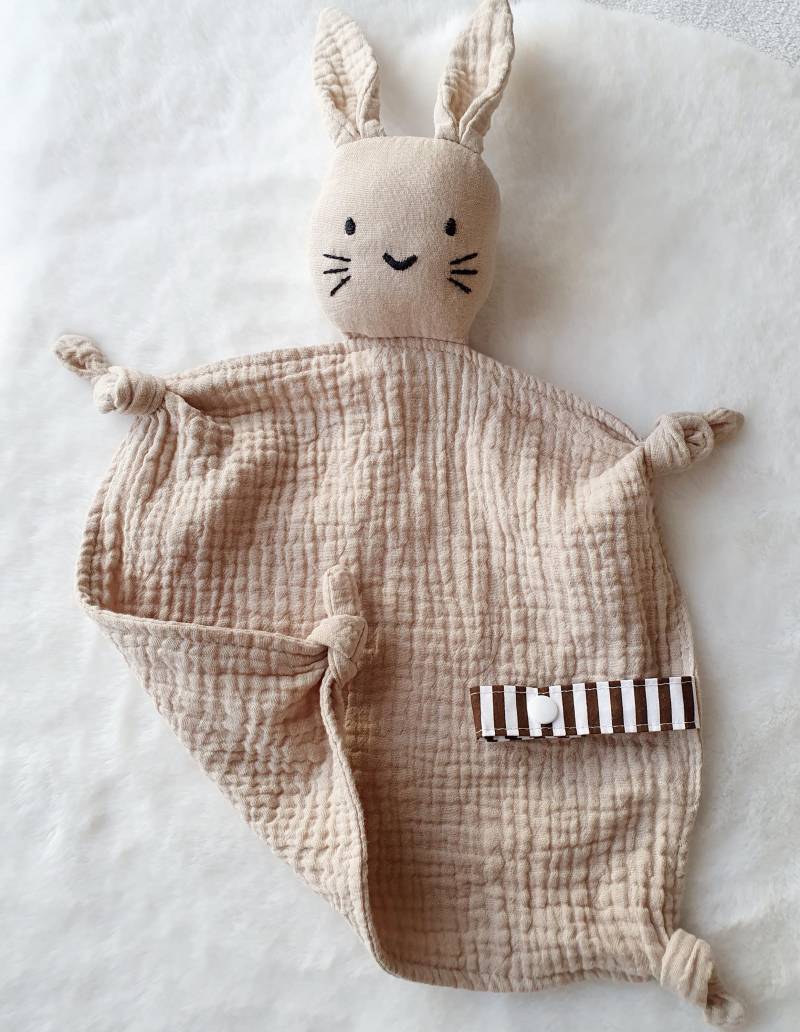 Schmusetuch Personalisiert Schmusehase Baby Geschenk Spucktuch Musselin Laviosar von Etsy - LAVIOSAR