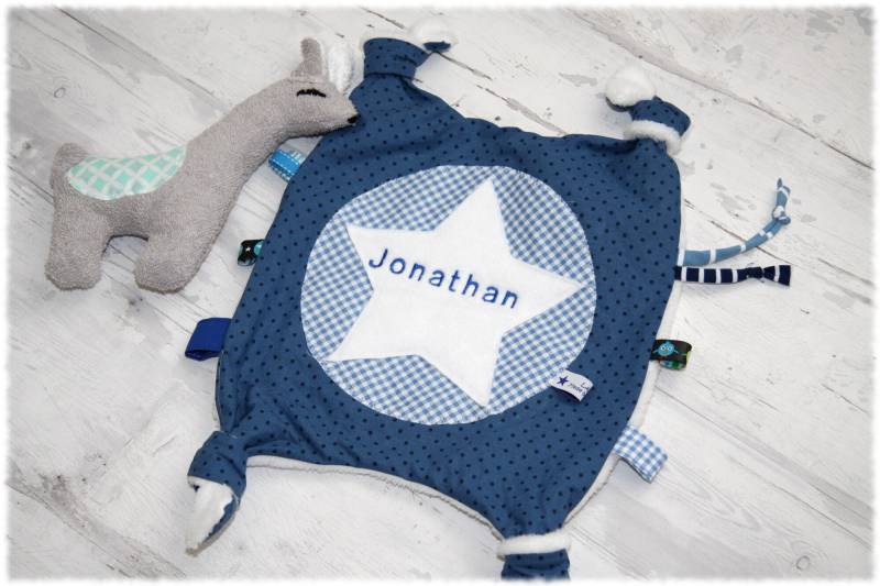 Schmusetuch Mit Namen Knistertuch Personalisiert Geschenk Baby Spucktücher Neugeborene Laviosar von Etsy - LAVIOSAR
