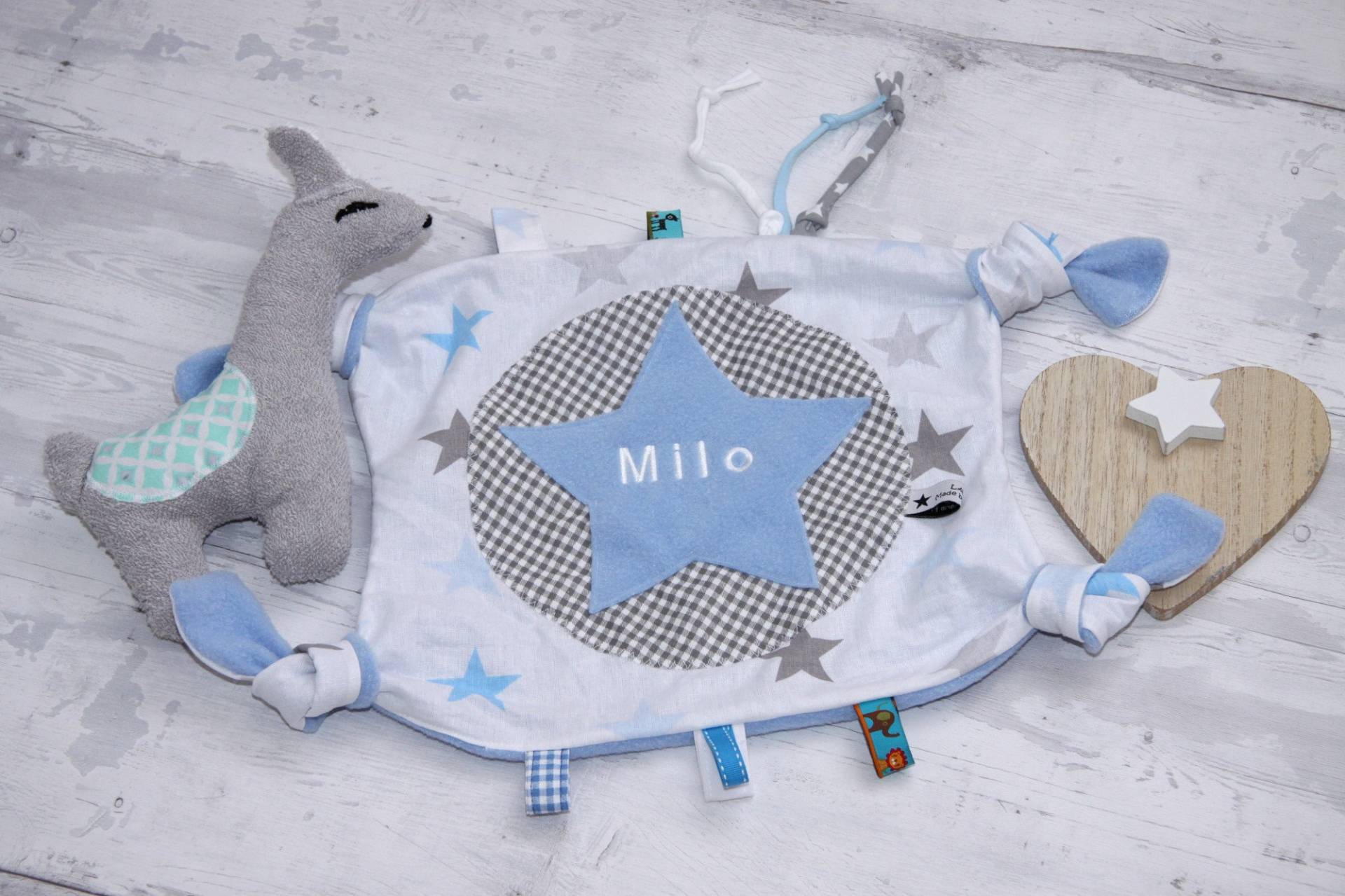 Schmusetuch Personalisiert Knistertuch Mit Namen Schnuffeltuch Baby Geschenk Geburt Beißring Neugeboren Laviosar von Etsy - LAVIOSAR