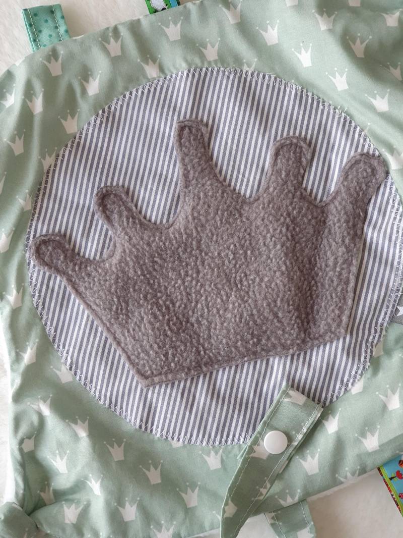Schmusetuch Personalisiert Schnuffeltuch Baby Knistertuch Krone Namenstuch Geschenk Laviosar von Etsy - LAVIOSAR