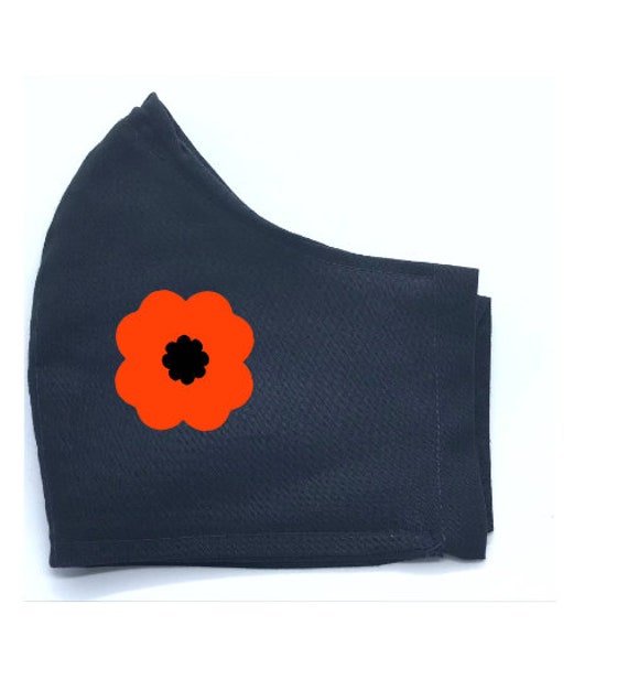 Poppy Gesichtsmaske Mit Nasendraht & Filtertasche Kinder Volkstrauertag Kleine | Xs Bis Xl Masken von Etsy - LCDArtShop