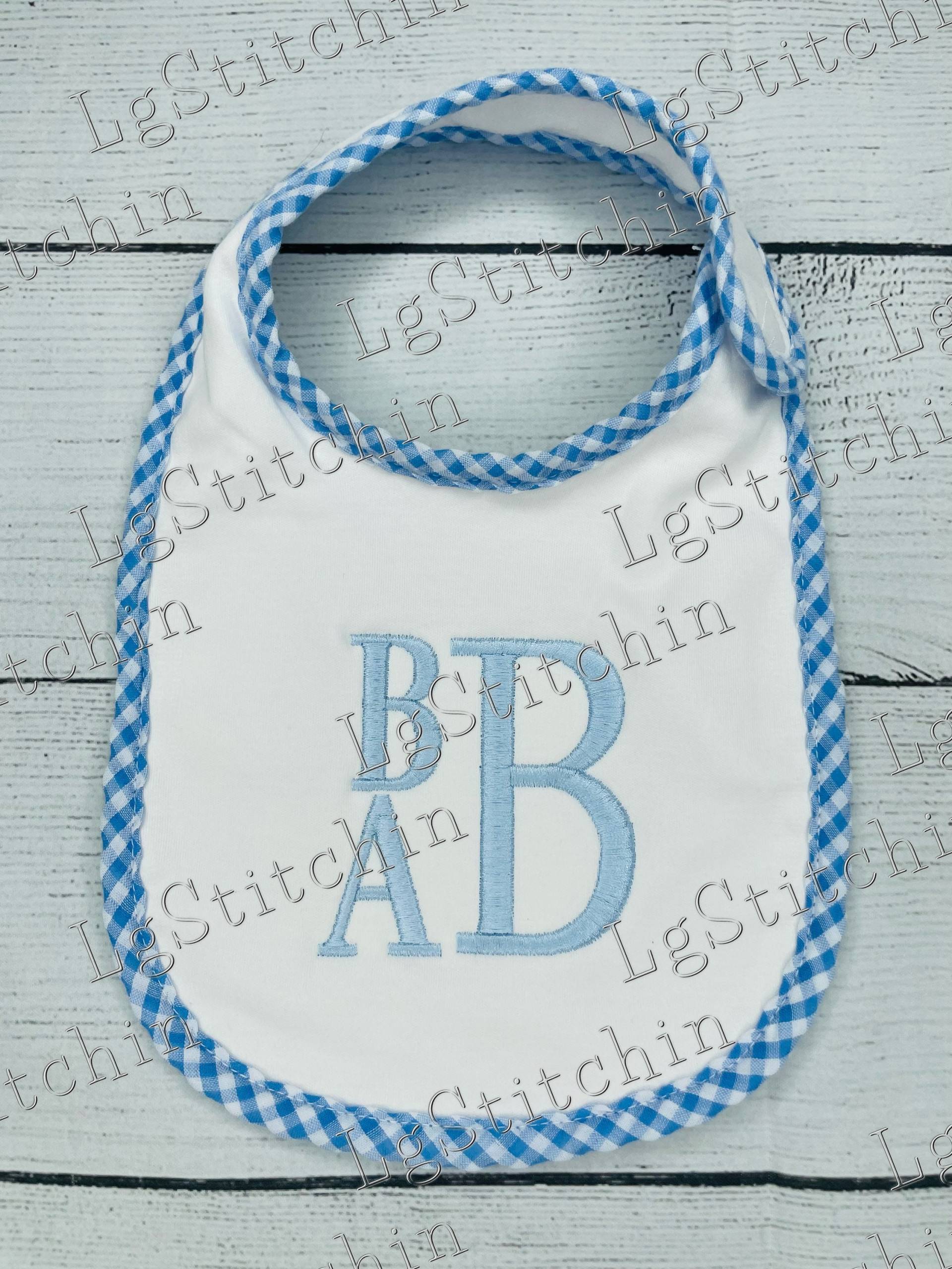 Mit Monogramm Lätzchen. Anfangslätzchen. Blau Vichykaro Zierlätzchen Benutzerdefinierte Lätzchen Baby Geschnitten Rosa Baumwollgeschenk Mit Monogramm Lätzchen. Anfangslätzchen. Blau Vichykaro Zierlätzchen Benutzerdefinierte Lätzchen Baby Geschnitten Rosa Baumwollgeschenk von Etsy - LGStitchin