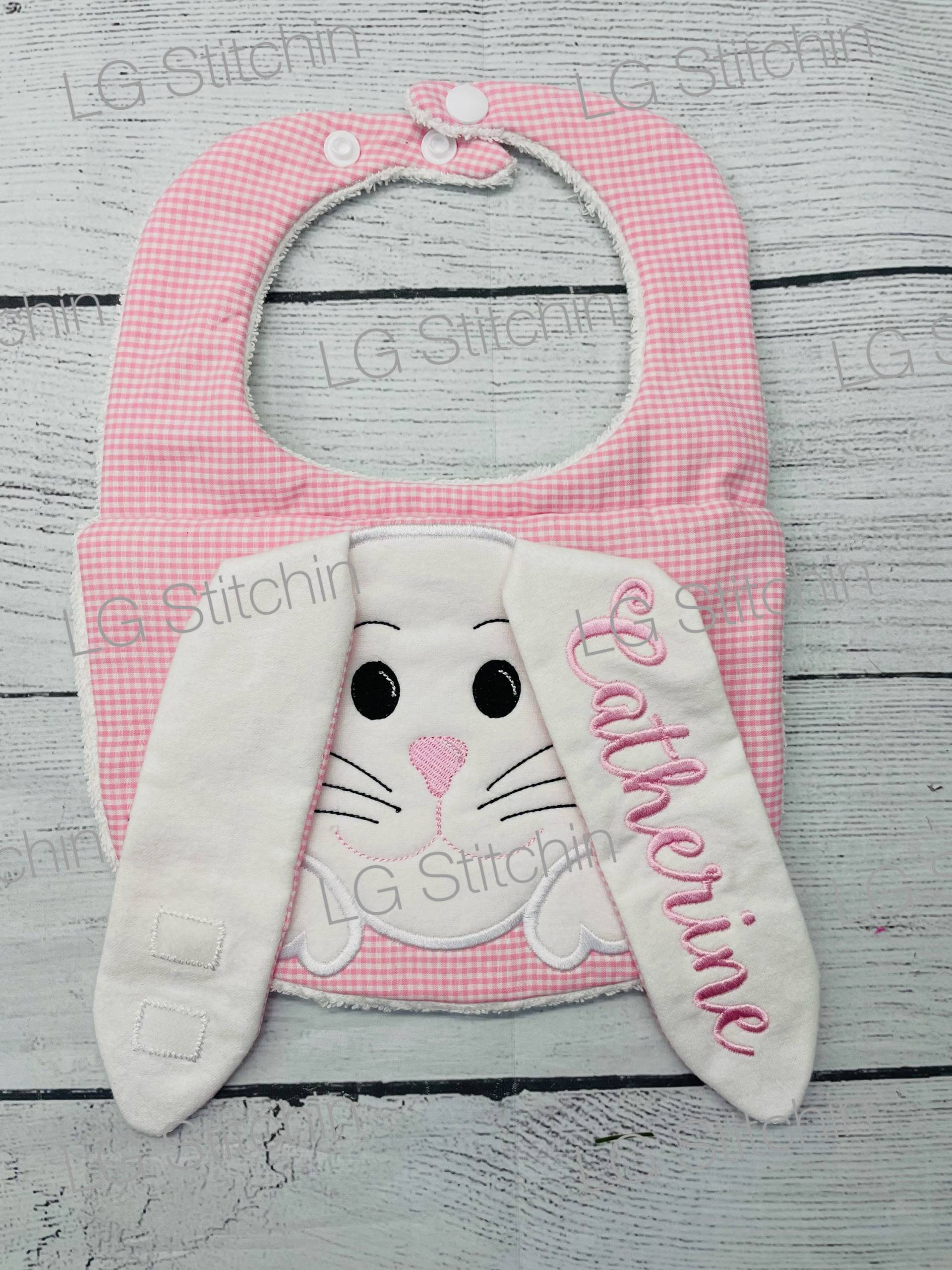 Ostern Baby Lätzchen Hase Sabber Baby-Dusche-Geschenk Benutzerdefinierte Schlappohren Angepasst Personalisiert von Etsy - LGStitchin