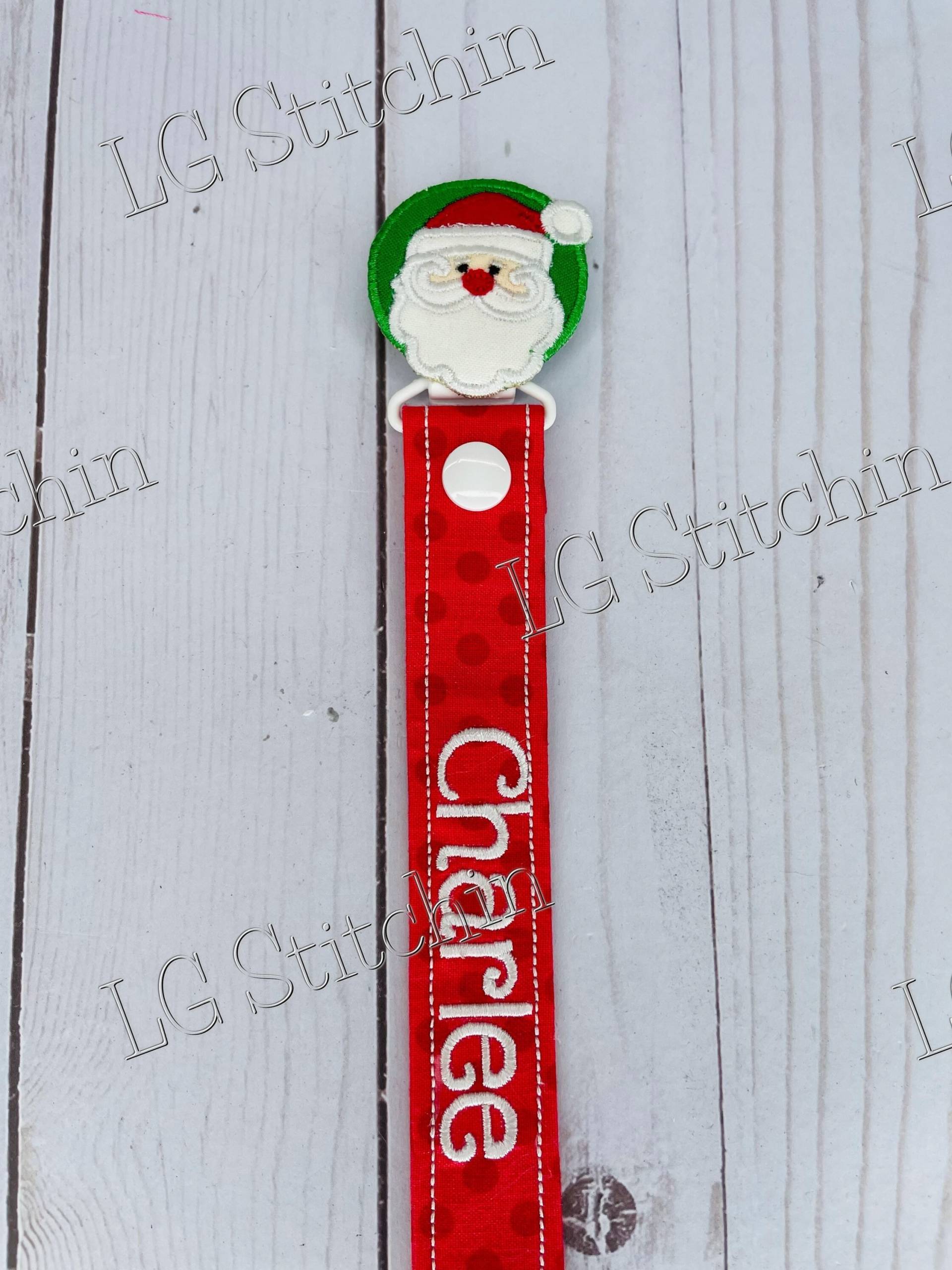 Schnullerkette Nikolaus Bestickt Individuell Schnullerkette Nikolaus Bestickt Individuell von Etsy - LGStitchin