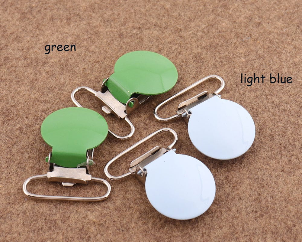 Blau/Grün Hosenträger Clips 6Pcs 36 25mm Metall Kam Dummy Schnuller Slide Adjusters Versorgung von Etsy - LIKEBAGS