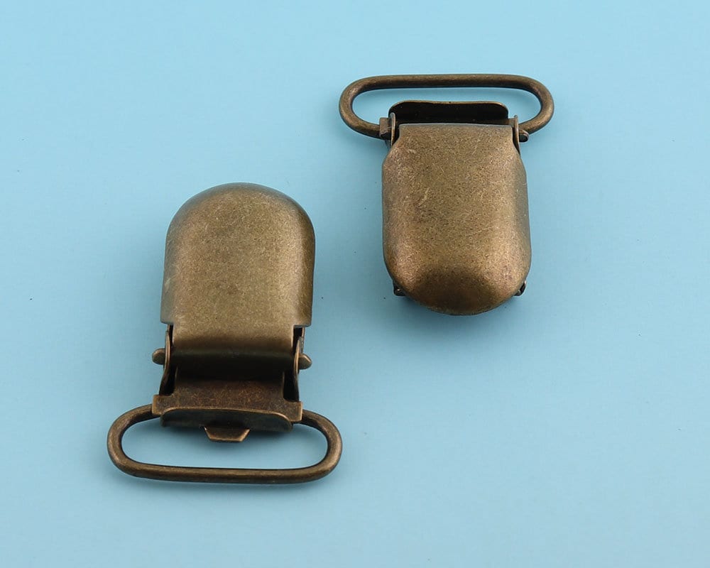 Bronze Hosenträger Clips 35 20mm Metall Kam Dummy Schnuller Slide Adjusters Versorgung 8Pcs von Etsy - LIKEBAGS