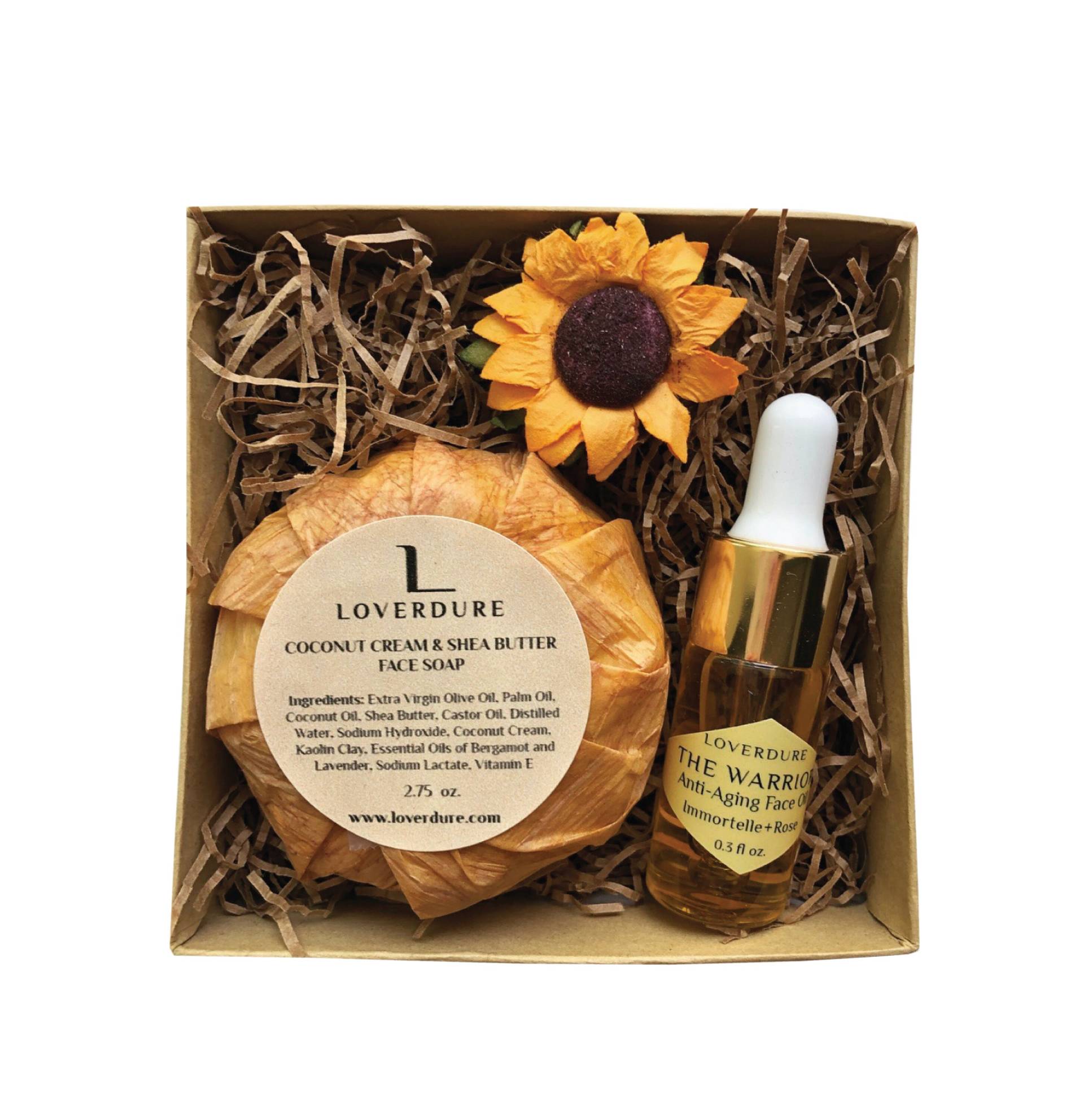 Antiaging Geschenkset Für Frauen, The Warrior Gesicht Öl Reisegröße, Kokoscreme Shea Butter Seife, Valentinstag Geschenk Sie von Etsy - LOVERDURE