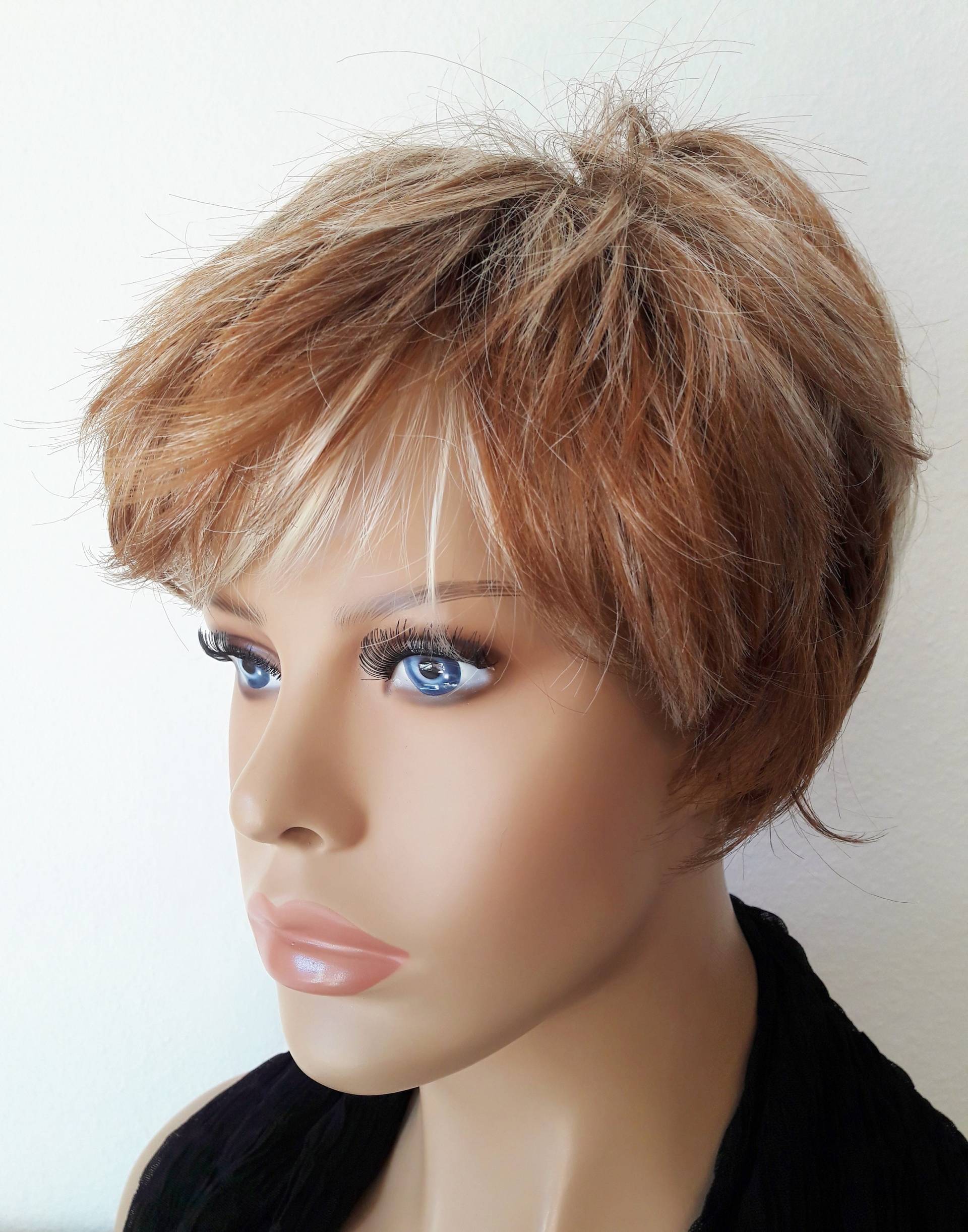 2 Damen Perücke Mit Freche Kurzhaarfrisur Auch Gut Für Winter Als Mütze Hell Braun Blonde Strähnchen Chemo Alopezie 2 Damen Perücke Mit Freche Kurzhaarfrisur Auch Gut Für Winter Als Mütze Hell Braun Blonde Strähnchen Chemo Alopezie von Etsy - LUXEKOPF