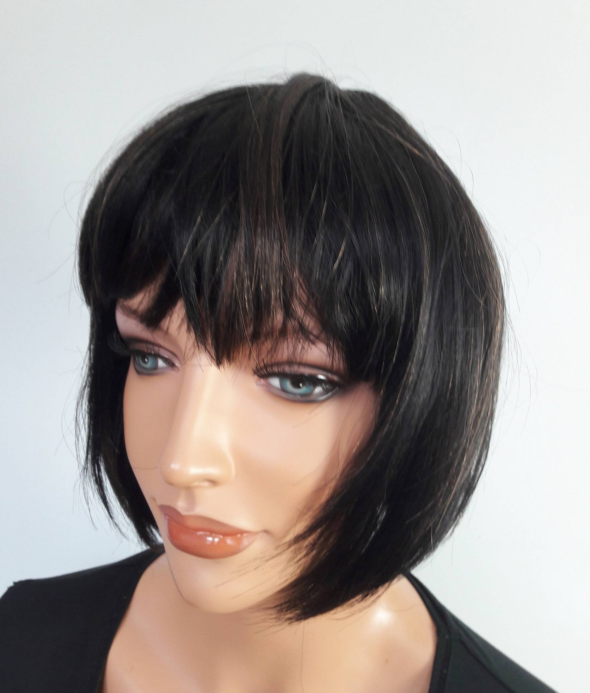 Super Natürlich Damen Perücke Trend-Page Frisur Auch Gut Für Winter Schwarz Strähnchen Chemo Alopezie Statt Mütze Super Natürlich Damen Perücke Trend-Page Frisur Auch Gut Für Winter Schwarz Strähnchen Chemo Alopezie Statt Mütze von Etsy - LUXEKOPF