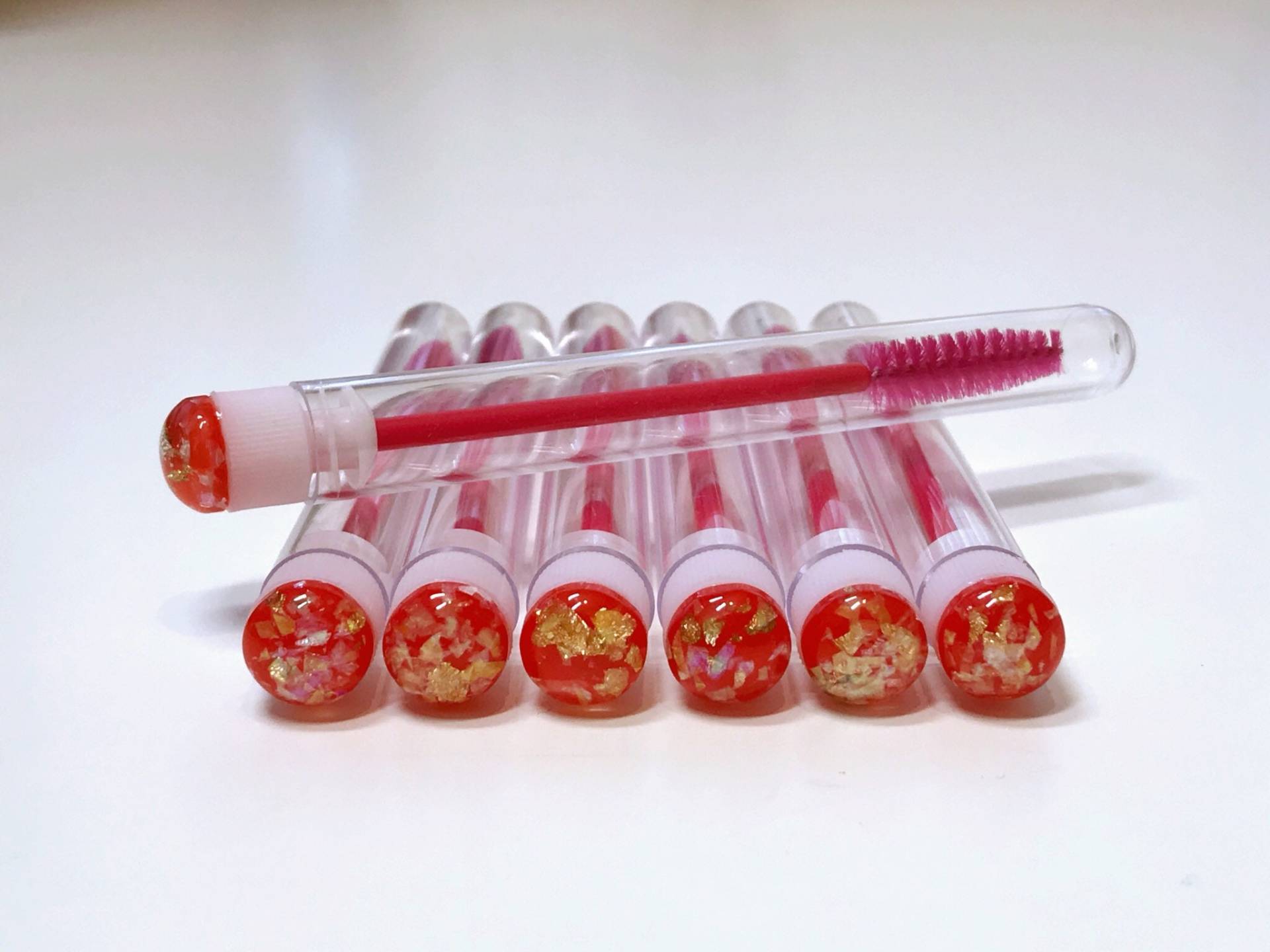 10x Orange Gold Blatt Wimpern Zauberstäbe von Etsy - LadyLusLashes